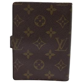 Louis Vuitton-LOUIS VUITTON Monogram Agenda PM Day Planner Cover R20005 LV Auth 48846-Monogram