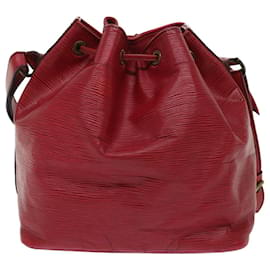 Louis Vuitton-Bolsa de ombro LOUIS VUITTON Epi Petit Noe vermelha M44107 Autenticação de LV 48976-Vermelho