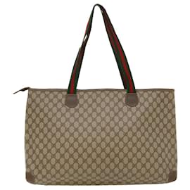 Gucci GG Supreme & Red Leather Apple Shoulder Bag - Handbag | Pre-owned & Certified | used Second Hand | Unisex