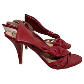 Valentino Garavani-VALENTINO GARAVANI  Sandals T.EU 39 leather-Red