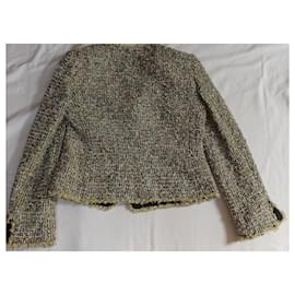 Armani-Tweed blazer-Multicolore,Jaune