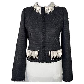 Giambattista Valli Tweed jacket Black