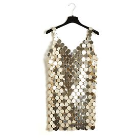 Paco Rabanne 1994 DIY GOLD SEQUINS COLLECTOR FR38 Golden