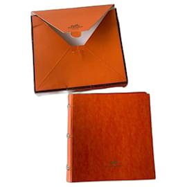 Hermès-Bolsos de embrague-Naranja