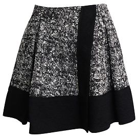 Minifalda de tweed Proenza Schouler de algodón negro Negro