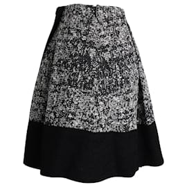Proenza Schouler-Proenza Schouler Tweed Mini Skirt in Black Cotton-Black