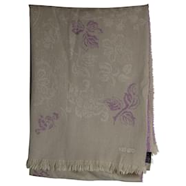 Kenzo-Kenzo-Schal mit Blumendruck aus mehrfarbiger Wolle-Mehrfarben