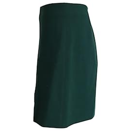 Erdem-Erdem Mini Skirt in Green Wool-Green