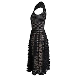 Temperley London-Temperley London Trellis Dress in Black Polyester-Black