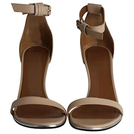 Givenchy-Givenchy Ankle Strap Sandals in Nude Leather -Flesh