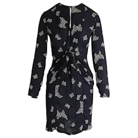 Stella Mc Cartney-Stella McCartney Printed Dress in Black Silk-Black