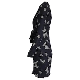 Stella Mc Cartney-Bedrucktes Kleid von Stella McCartney aus schwarzer Seide-Schwarz