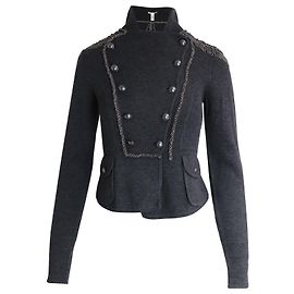 Diane von Furstenberg Veste militaire Theodore en laine grise Gris