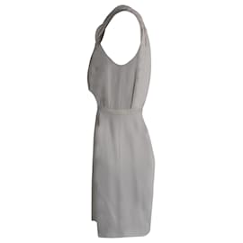 Alexander Wang-Alexander Wang Twist Front Mini Dress in White Acrylic-White