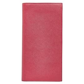 Prada-Saffiano Leather Bifold  Wallet-Pink