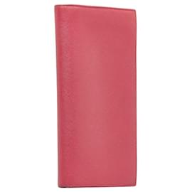 Prada-Saffiano Leather Bifold  Wallet-Pink