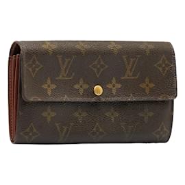 Louis Vuitton Bifold Long Wallet Brown Monogram M60034