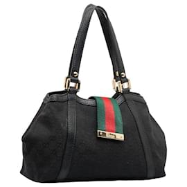 Gucci-GG Canvas New Ladies Shoulder Bag 233610-Black