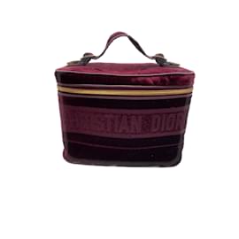 Dior-DIOR  Handbags T.  velvet-Dark red