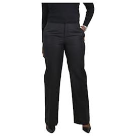 Christian Dior-Black straight-leg trousers - size UK 12-Black