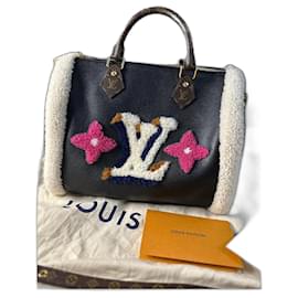 Louis Vuitton-Autentica bandouliere Louis Vuitton Speedy in edizione limitata 30 Teddy-Nero