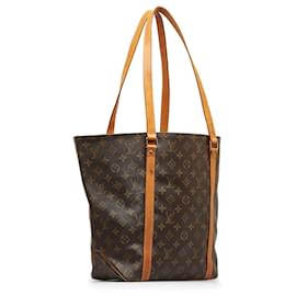 Louis Vuitton-Louis Vuitton Brown Monogram Sac Shopping-Brown