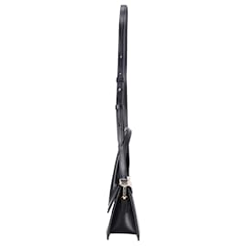 Jacquemus-Jacquemus Le Chiquito Moyen Handbag in Black Leather-Black