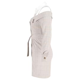 Maje-Maje 2-in-1 Blazer Dress in Beige Polyester-Beige