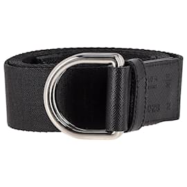 Prada-Prada D-Ring Belt in Black Nylon-Black