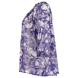 Ba&Sh-Ba&sh Ulysse Blouse in Purple Polyester-Purple