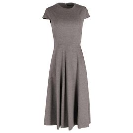 Kurzärmliges Midikleid von The Row aus braunem Kaschmir Braun