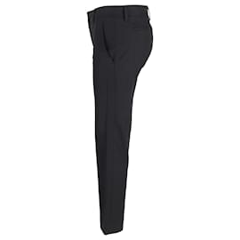 Prada-Pantalon droit Prada en nylon noir-Noir