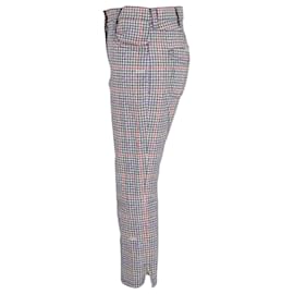 Prada-Prada Houndstooth Check Trousers in Multicolor Cotton-Other