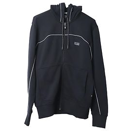 Boss Hugo Boss Green Label Trainingsanzug-Set aus schwarzer Baumwolle Schwarz
