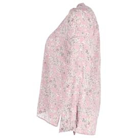 Isabel Marant-Isabel Marant Floral Blouse in Lilac Cotton-Purple