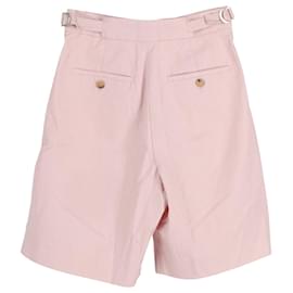 Max Mara-Max Mara Bermuda Shorts in Pink Cotton-Pink