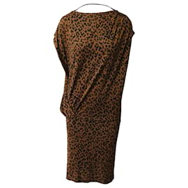 Diane Von Furstenberg-Diane Von Furstenberg Midi Dress in Animal Print Viscose-Other