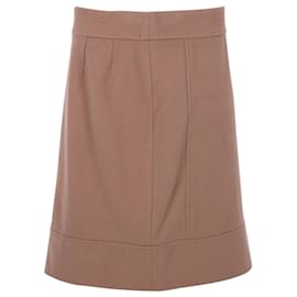 Autre Marque-Weekend Max Mara A-Line Skirt in Camel Wool-Yellow,Camel