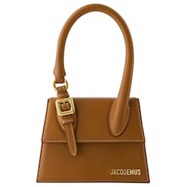 Jacquemus-The Chiquito Boucle Medium Bag - Jacquemus - Leather - Bright Brown 2-Brown
