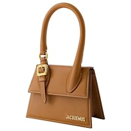 Jacquemus-The Chiquito Boucle Medium Bag - Jacquemus - Leather - Bright Brown 2-Brown
