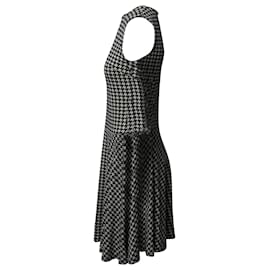 Autre Marque-Ralph Lauren Houndstooth Dress in Black Viscose-Other