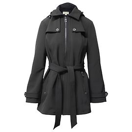 Michael Kors Raincoat in Black Polyester Black