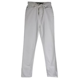 Alexander Wang Boyfriend Jeans em Algodão Branco Branco