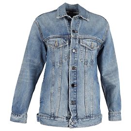 Alexander Wang Chaqueta vaquera extragrande Daze de algodón azul Azul