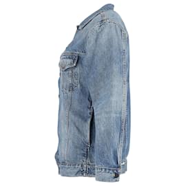 Alexander Wang-Alexander Wang Daze – Übergroße Jeansjacke aus blauer Baumwolle-Blau