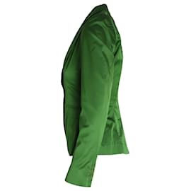 Etro-Einreihiger Blazer von Etro aus grüner Baumwolle-Grün