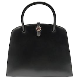 Hermès-Sac à main Hermes Dalvy MM en cuir noir - Année 2001-Noir