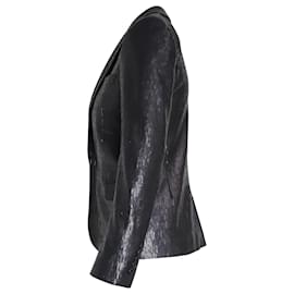 Saint Laurent-Saint Laurent Evening Jacket in Black Sequin-Black