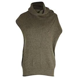 Chloé-Chloé Cowl Neck Sweater in Green Cashmere-Green