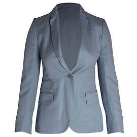 Stella Mc Cartney Stella McCartney Single-Breasted Blazer in Light Blue Rayon Blue Light blue
